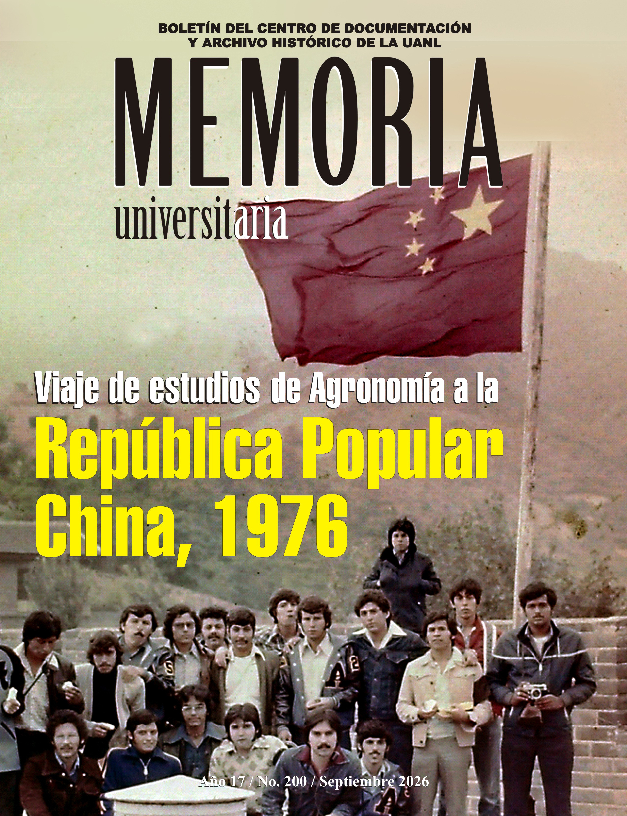					Ver Vol. 17 Núm. 200 (2026): Memoria Universitaria No. 200 / Septiembre de 2026
				